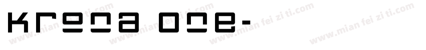 Krona One字体转换